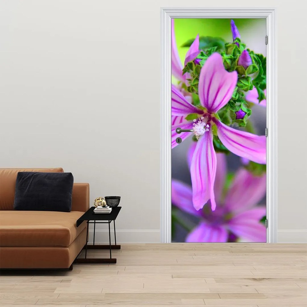 Fototapet pentru ușă - Floare în prim plan (95x205cm)