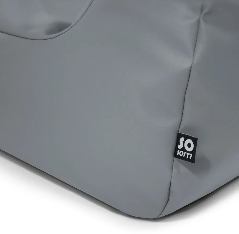 Fotoliu bean bag bej cu tapițerie din imitație de piele Chill XXL – So Soft?