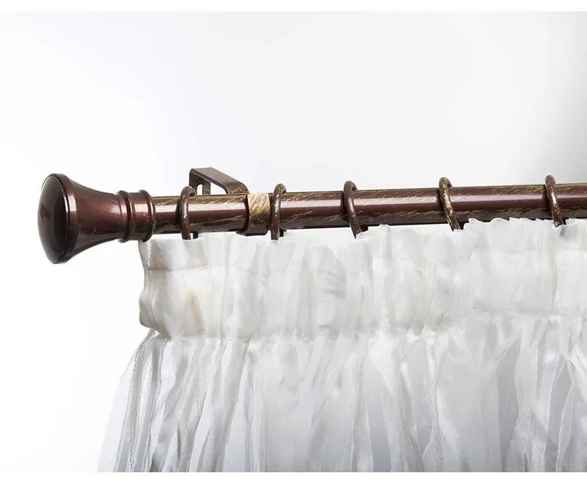 Galerie metalica extensibila, accesorii incluse kit gal.ext.ø25/22 Tiara 120-240cm maro-auriu