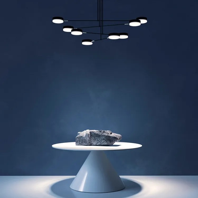 Lustra LED design tehnic Fad negru MYMOD070PL-L48B3K