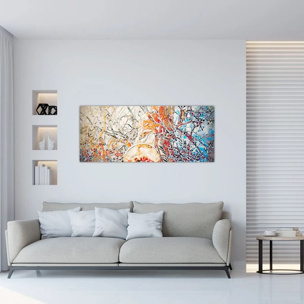 Tablou - Abstract mozaic (120x50 cm)