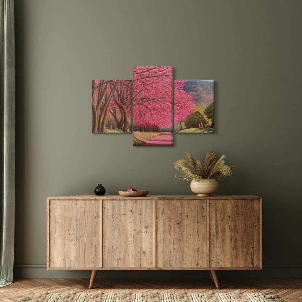 Tablou cu copaci înfloriți (90x60 cm)