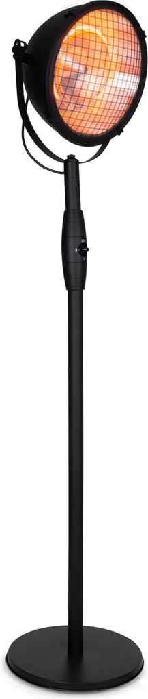 Blumfeldt Heatspot, încălzitor de terasă, 900/1200/2100 W, IR ComfortHeat, negru