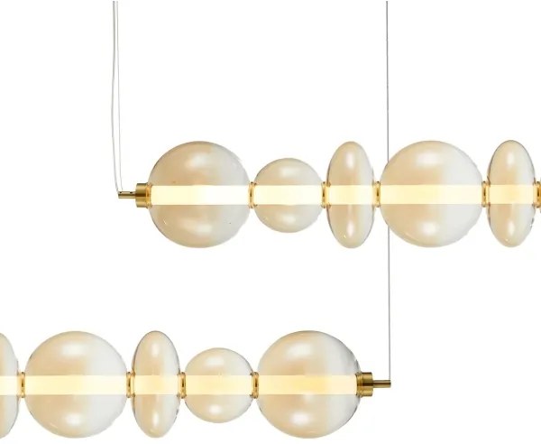 Lustră LED pe cablu DAPHNE LED/40W/230V auriu