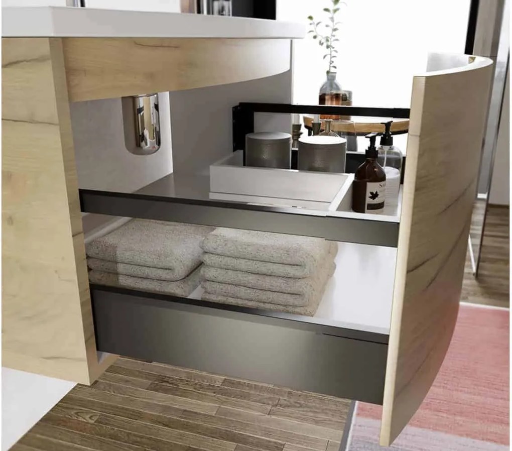 Set lemn masiv Mobilier Baie Suspendat Samba