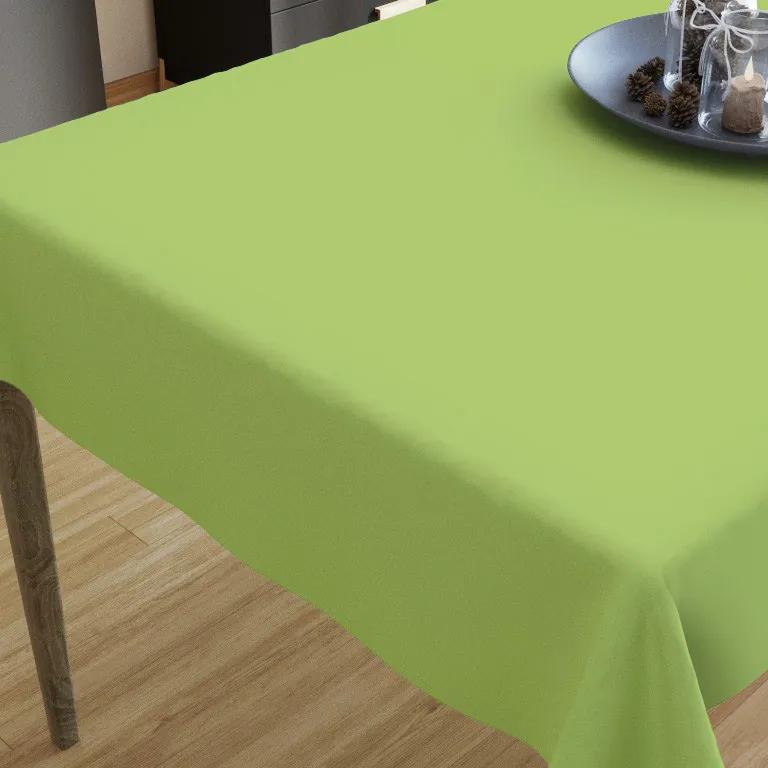 Goldea față de masă din bumbac - verde 35 x 45 cm