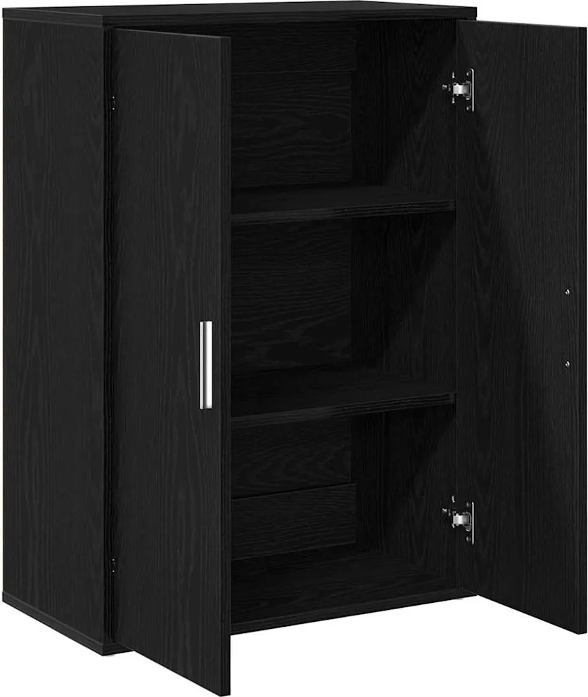 vidaXL Bufet Stejar Negru 60 x 31 x 84 cm Lemn compozit