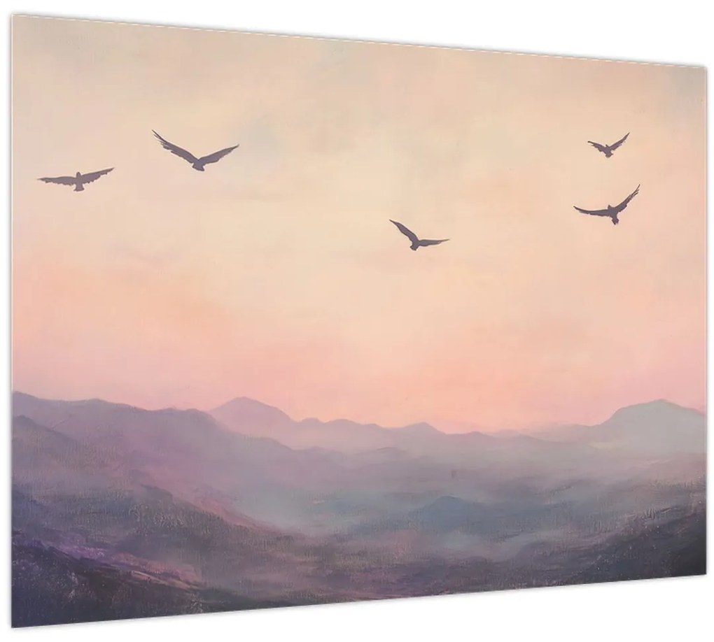 Tablou - Stol de păsări II. (70x50 cm)