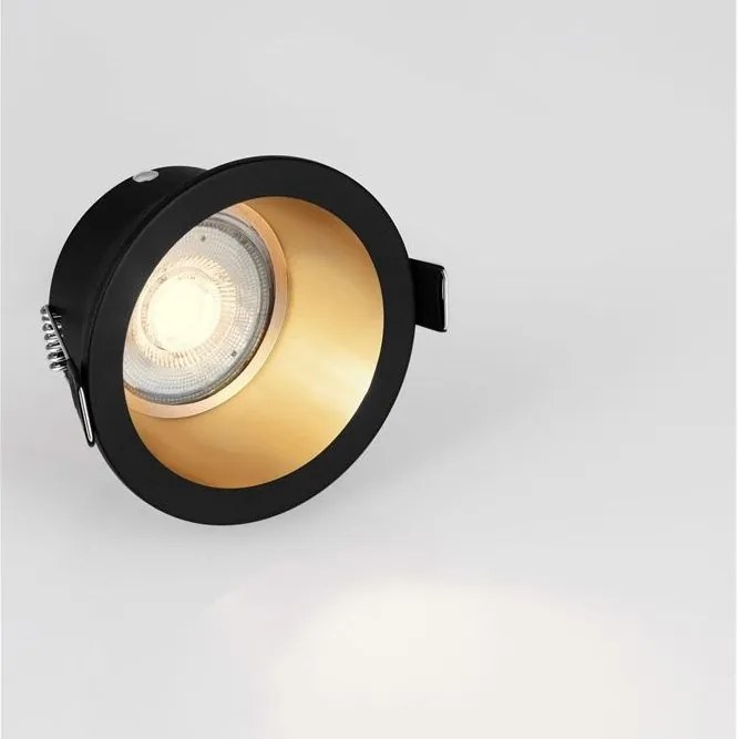 Spot incastrabil GU10 STARDUST negru/ auriu