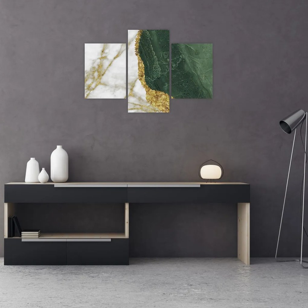 Tablou - Marmură verde N⁰3 (90x60 cm)