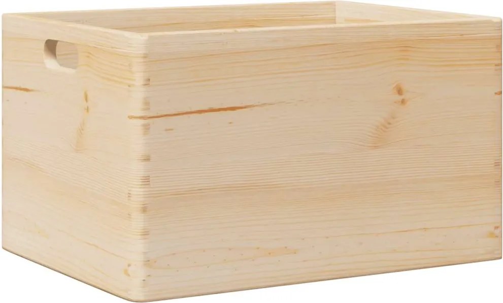 vidaXL Cutie din lemn cu mânere 40x30x23 cm din lemn masiv de pin
