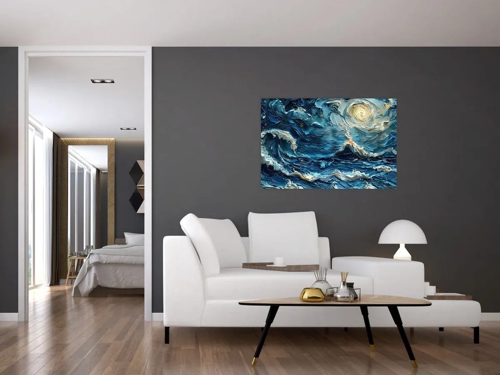 Tablou - Pictura cerului și a mării (90x60 cm)