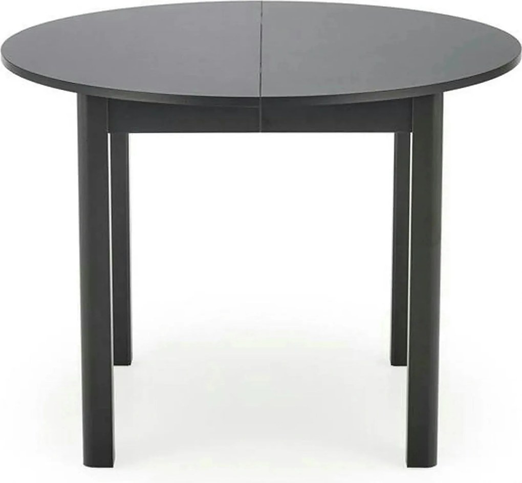 Masa extensibila RINGO, negru, PAL furniruit, 102/142x102x76 cm