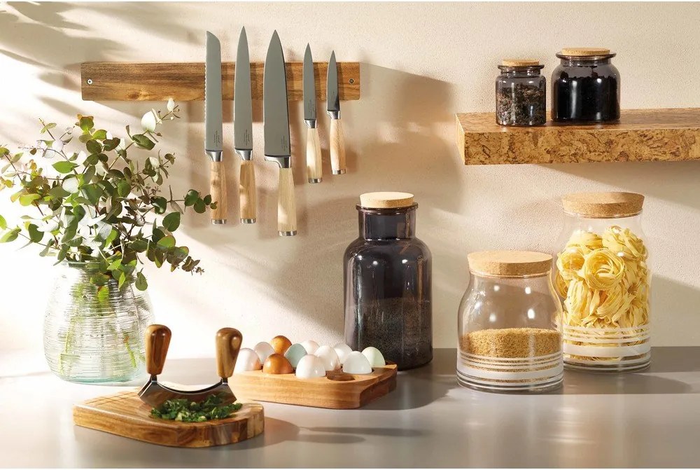 Suport magnetic de perete din lemn de salcâm Kitchen Craft