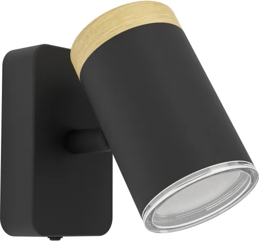 Eglo 300001 - Aplică spot pentru baie CONSUMA 1xGU10/3W/230V IP44 negru/bej