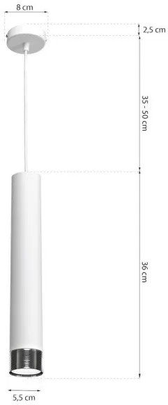 Lustră pe cablu DANI 1xGU10/8W/230V