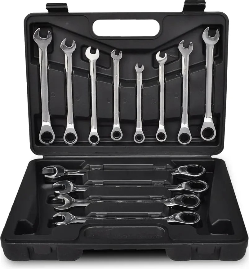 vidaXL Set Chei cu clichet 12 buc