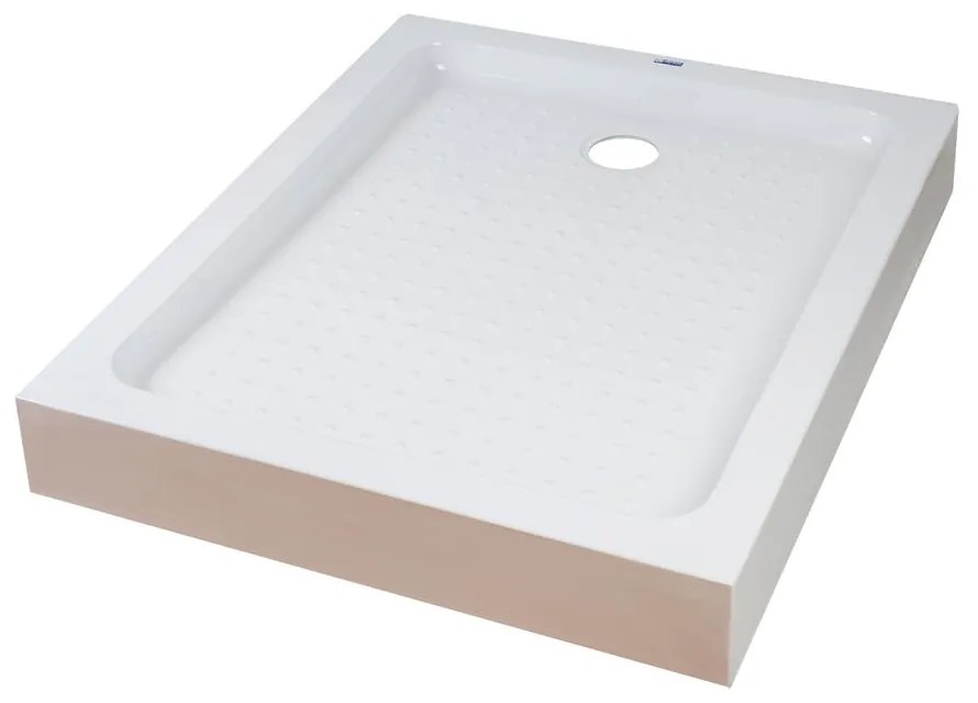 Almagro 80x100x13,5 cm tăviță de duș pătrată, dreptunghiulară, acrilică, cu sifon inclus