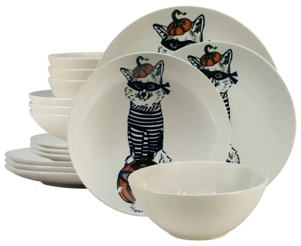 Set Complet Serviciu De Masa Robber Cat 16 piese, pentru 4 persoane -Masa Cu Personalitate