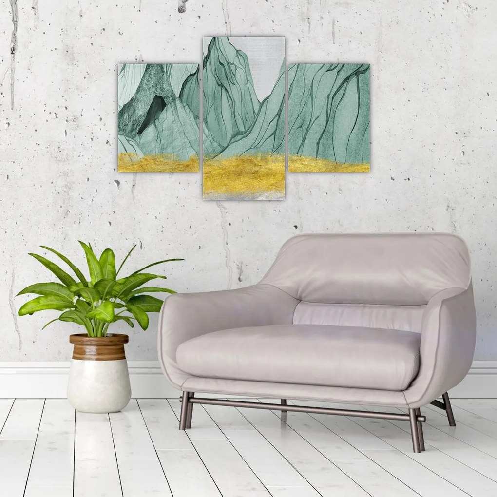 Tablou - Munții Smarald N⁰1 (90x60 cm)