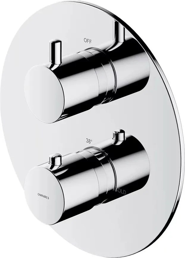 Baterie cada - dus incastrata Omnires Y termostatata fara corp ingropat