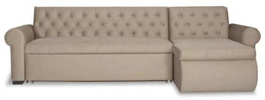 Coltar Extensibil Dreapta Andreas, 5 Locuri, Crem, 299 Cm
