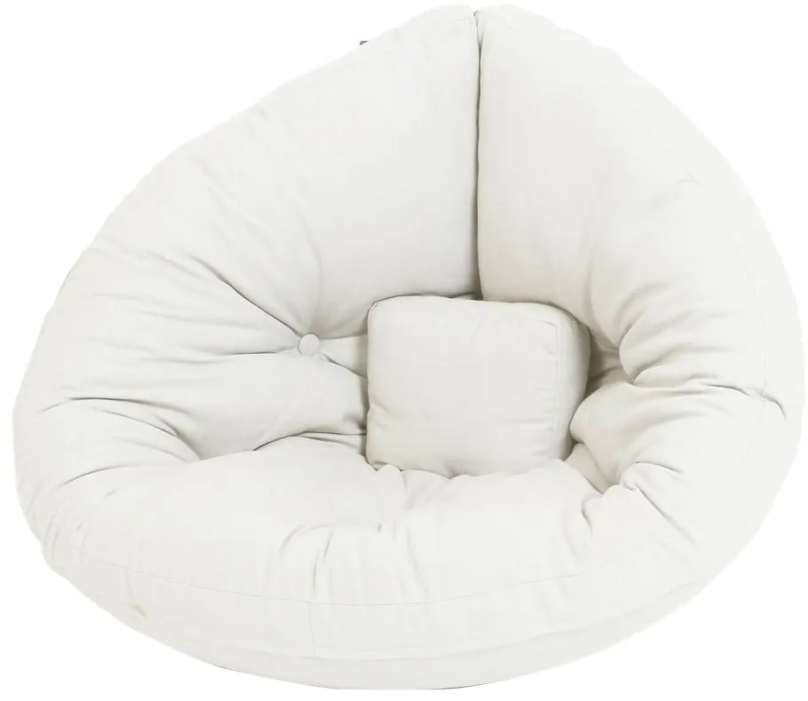 Fotoliu de relaxare pentru copii alb Mini Nido - Karup Design