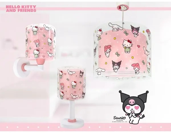 Dalber 41251 - Lampă LED pentru copii HELLO KITTY&FRIENDS 1xG4/4W/230V roz