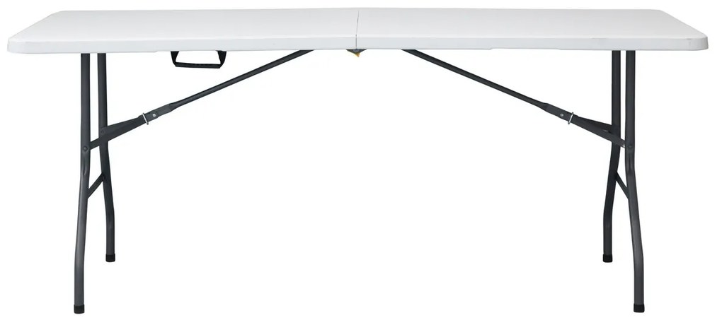 Autronic Masă de grădină, metal, plastic, alb,AZ-K 1002 WT