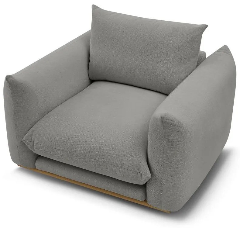 Fotoliu gri Ernest – Bobochic Paris