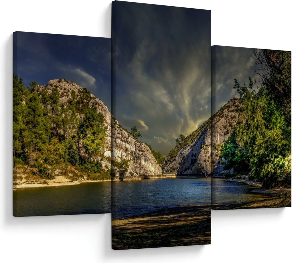 Tablou peisajului cu lac (90x60 cm)