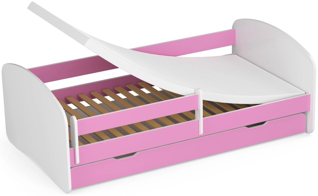 Pat pentru copii Pranshi III (Roz) (cu saltea). Promo -26%. 1070794
