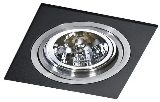 Spot incastrabil directionabil de tavan/plafon SIRO 1 BK/ALU