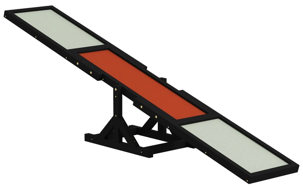 PawHut Agilitate sport pentru câini balansoar echipament antrenament câine lemn brad prelucrat cu ulei fetru bituminat antiderapant gri negru | Aosom Romania