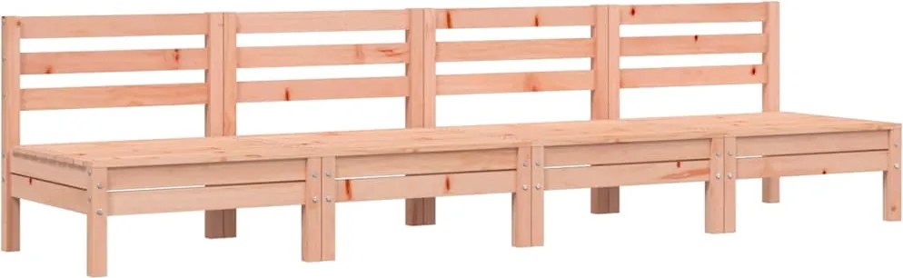 vidaXL Canapele de grădină fără cotiere, 4 buc., lemn masiv douglas