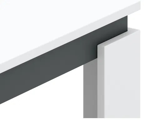 Masă de cafea OLAF alb/antracit