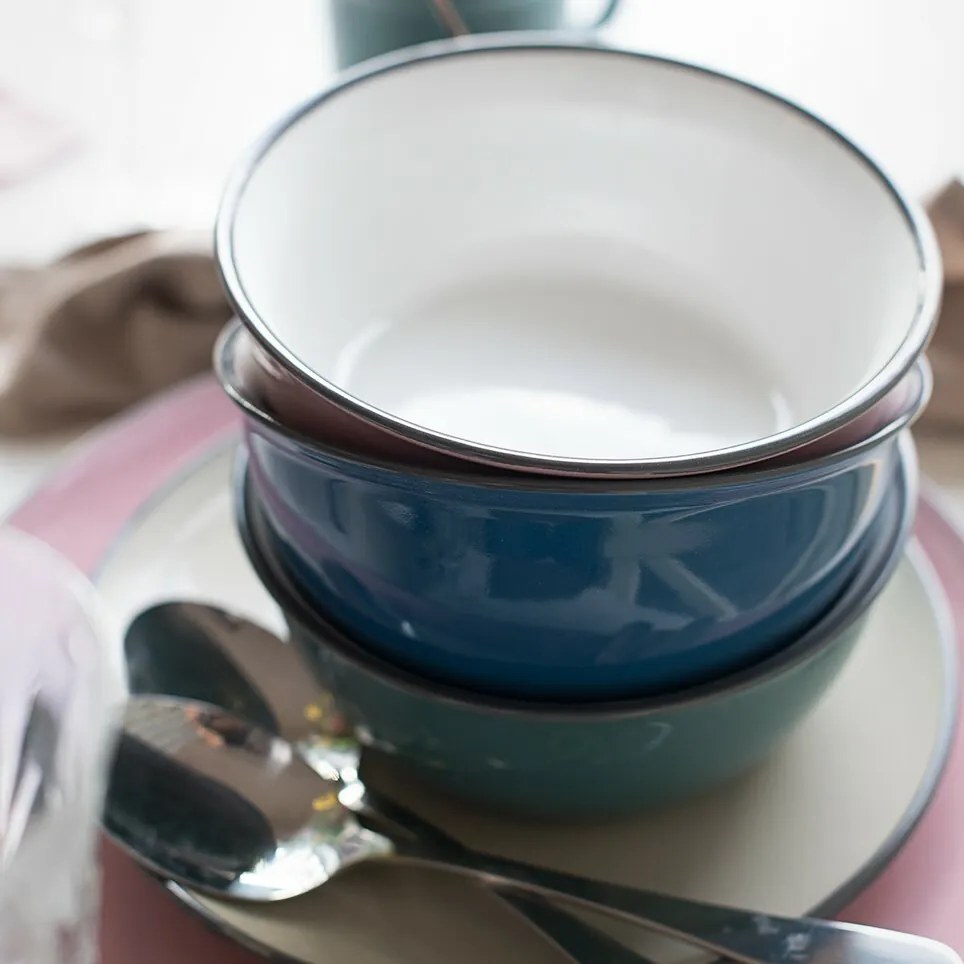 Mäser Set de veselă 16 piese MAILA – mix petrol