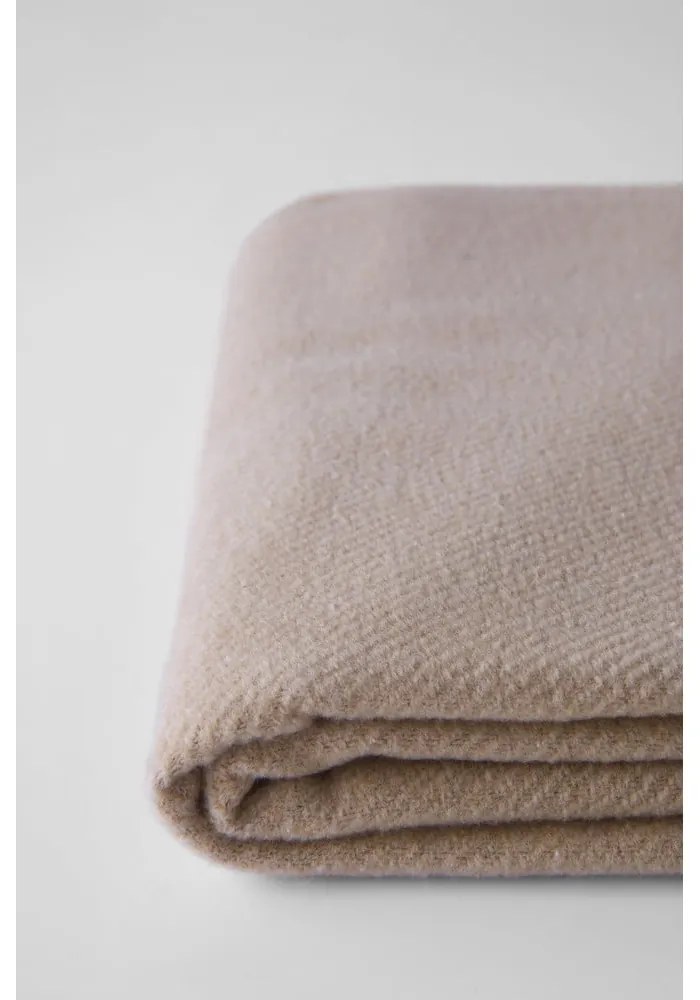 Pled din amestec de bumbac Euromant Basics, 140 x 180 cm, maro