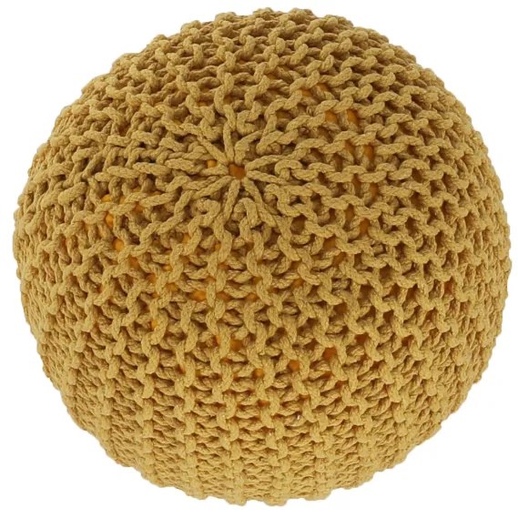 Taburet tricotat, bumbac muştar, GOBI TYP 2