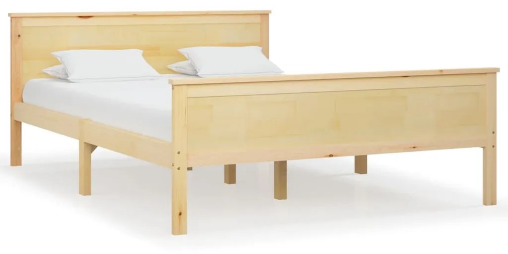 322176 vidaXL Cadru de pat, 120x200 cm, lemn masiv de pin