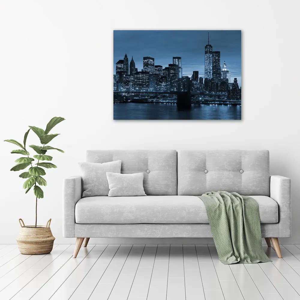 Pictură pe pânză New york, pe timp de noapte