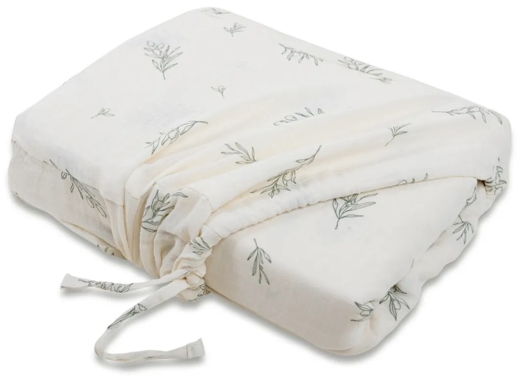 Lenjerie de pat din muselină Matex Olivka, 140 x 200 cm, 70 x 90 cm