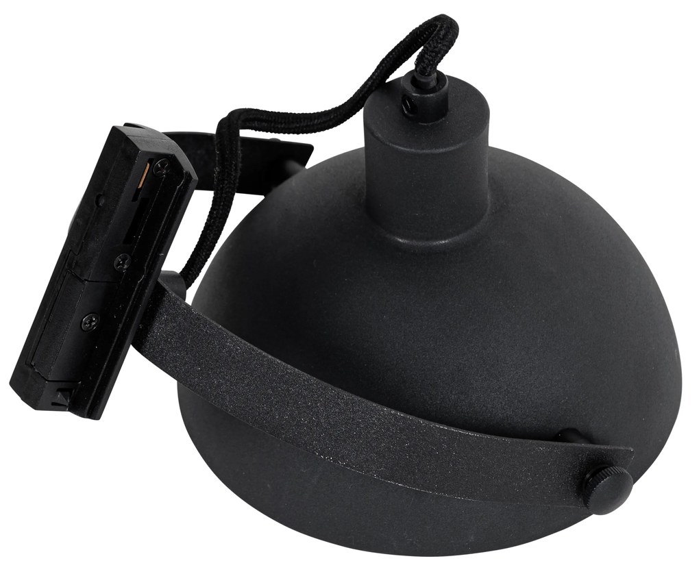 Spot industrial monofazat negru cu interior auriu - Magnax