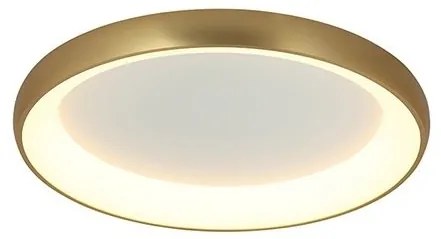 Plafoniera LED dimabil design modern Denur auriu