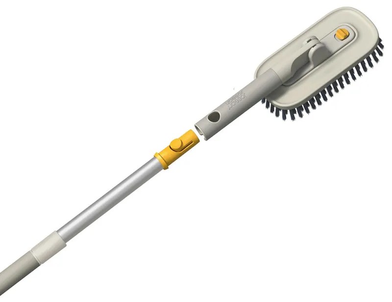 Mâner telescopic Joseph Joseph CleanTech 6500038, 61-86 cm, Orificiu de agățare, Gri
