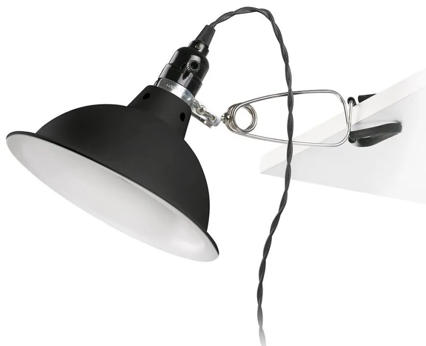 Lampa cu clips design Industrial Style PEPPER negru 64169