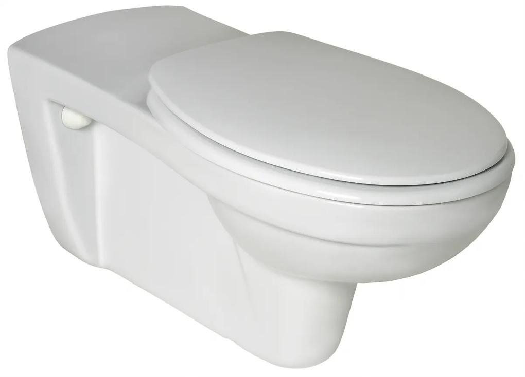 Vas wc suspendat pentru persoane cu dizabilitati Ideal Standard Contour 21 alb cu capac inclus