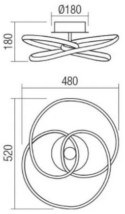 Plafonieră LED dimabilă Redo 01-2189 SINTRA LED/40W/230V