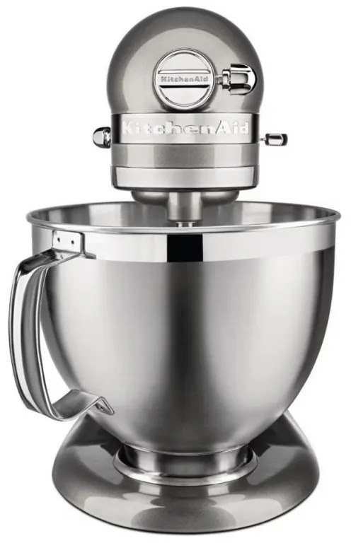 Mixer planetar Artisan Elegance KitchenAid 5KSM185PSEMS, 300W, 4,8 l, Direct drive, 10 viteze, Inox