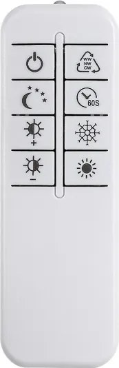 Rabalux 71472 - Plafonieră LED dimabilă RIVONA, LED 22W, 230V, 3000-6500K, 53,5 x 35 cm, cu telecomandă